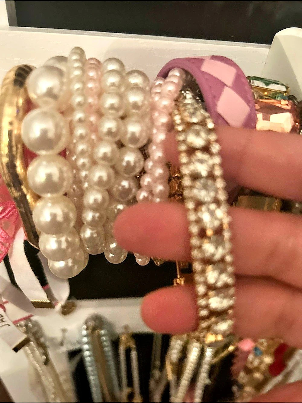 Pearl Beaded Bracelet Set